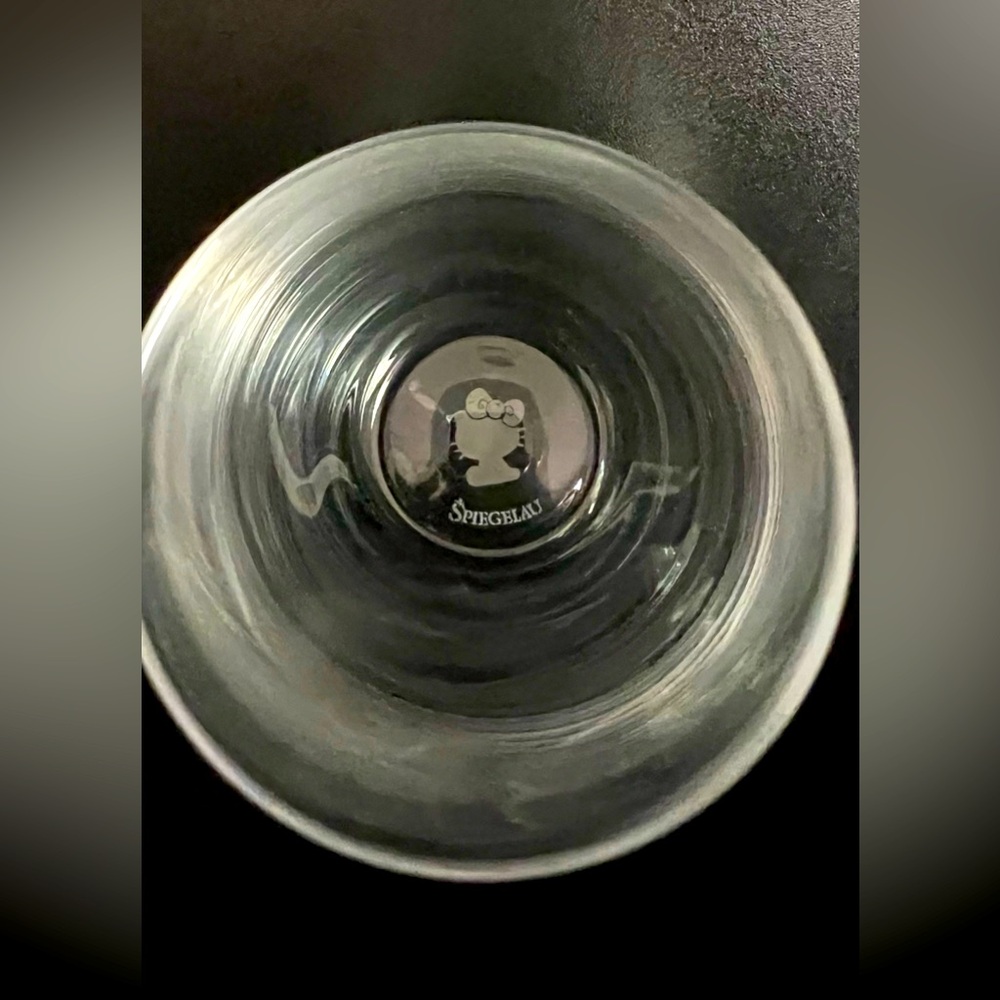 Rare New Hello Kitty Spiegelau Wine Glasses Set of 2